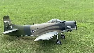 Ziroli Skyraider 2020 assorted flights with bomb drops