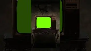 FREE GREEN SCREEN- Old TV. PLS LIKE & SUBSCRIBE THIS CHANNEL #chromakey #greenscreen #broadcasting