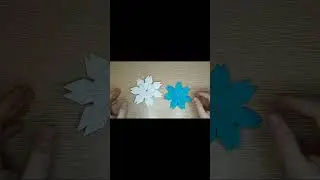 #Снежинка из бумаги на Новый год