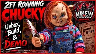 2ft Roaming Chucky Doll from Spirit Halloween : Unbox, Build, and Demo (2023) 