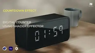 Digital Counter Using Shader Effector Cinema 4D Tutorial