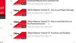36   How to loop CSV file   WHILE CONTROLLER   JMeter   Step by Step for Beginners en US