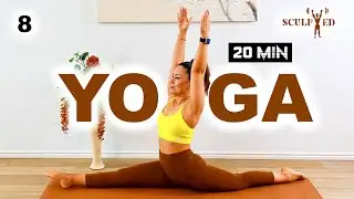 20 Min Tension Releasing YOGA (Full Body Stretch) | Day 8 in the Sculpted Series