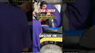 pasang basstube, speaker aktif mobil canter