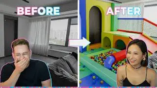 5 Fun 3D Ideas to Transform Your Living Room | Girlfriend Reacts! | Blender 4.2