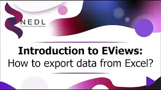 Introduction to EViews: How to export data from Excel?
