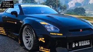 Liberty Walk Nissan GT-R - GTA V TUNINNG 🔥 4K / 60FPS 🔥 GTX 1080 _REVIEW