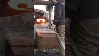 Mechanical forging of large machine parts