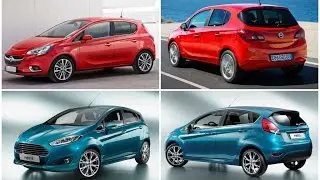 2015 Opel Corsa 1.0 Ecotec Turbo vs 2015 Ford Fiesta 1.0 EcoBoost Visual Comparison