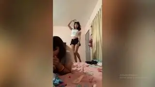 Bigo Group Dance Thailand! 2 Girls Couple Dancing Hot in The Bed
