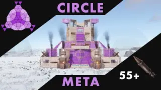 WING - A STRONG Circle BUNKER Base for Raid DEFENCE for TRIO/GROUP - RUST 2024