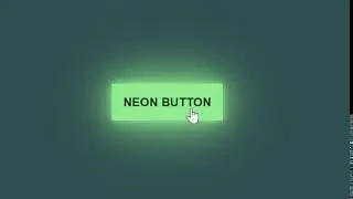 Front-end Elements #1 Neon button created using SCSS and HTML