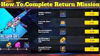 How To Complete Return Gift | Return Mission In Free Fire | Free Bunny Mp5 | Free Fire Akash