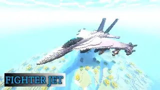 Make Fighter Jet In Minecraft: Timelapse