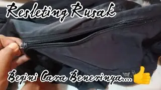 Cara benerin resleting jaket yang rusak
