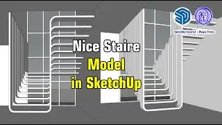 SketchUp Cantilever Stairs – Minimal & Modern Design