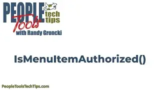 IsMenuItemAuthorized()