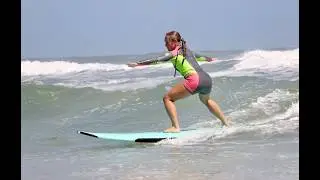 Girls Spring Break Surfing Lesson in Daytona Beach Shores 4-3-26