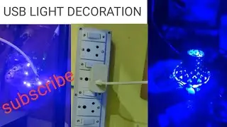 HOW TO MAKE USB LIGHT 🚨 DECORATION. HOW to make Wall DECORATION easy . ANTIQUE USB LIGHT.