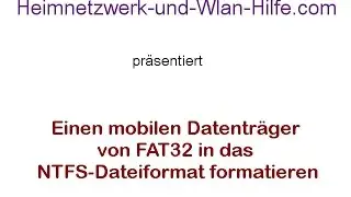 FAT32 in NTFS: Einen mobilen Datenträger von FAT32 in das NTFS-Dateiformat formatieren