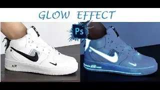 Neon Glowing Sneakers Photo Effect in [Photoshop Tutorial #1]