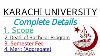 Karachi University Entry Test Complete Details | Admission 2020