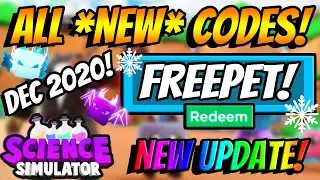 ALL *NEW* ROBLOX SCIENCE SIMULATOR CODES! - 100% WORKING! (DECEMBER 2020)