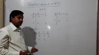 Galois Field {GF(2), GF(3), GF(5), GF(7)}