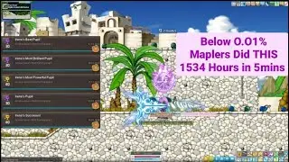 [Maplesea] Below 0.01% Maplers did this: 1534 hours in 5 minutes