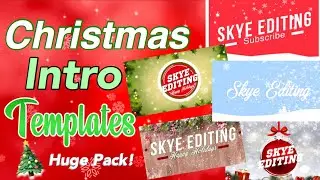CHRISTMAS/WINTER INTRO TEMPLATES (No Text) | HUGE PACK!