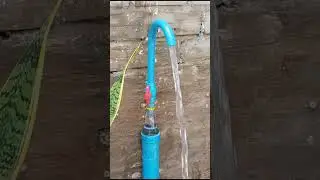 He fix PVC pipe low pressure water 
