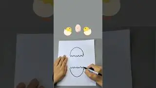 рисуем цыпленка, идеи к Пасхе