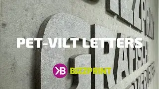 Pet Vilt logo of tekst - Alternatief voor freesletters - Bizzprint Amersfoort