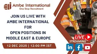 🌐 Unlock New Horizons: Live Session on Overseas Careers in the Gulf & Europe! ✈️