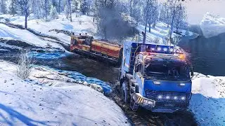 🔴Кооперативное прохождение игры SnowRunner с самого начала🔴