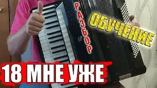 18 мне уже Разбор на аккордеоне Аккордеонист (аккордеон кавер)