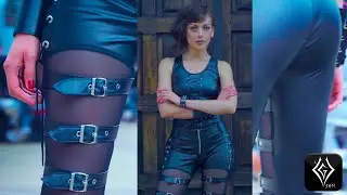 Brutal Leggins Cuerina Velo y Hebillas - Estilo Rock y Metal - Con Aly Queen  - FilmBook