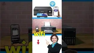 How to connect WiFi on the L8050 printer #epsonl8050 #wifiprinter