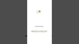 Simple Loading Bar using HTML & CSS. 