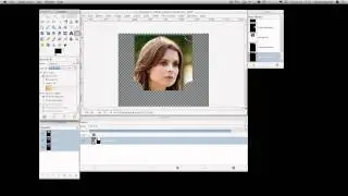 Gimp: passe-partout photo framing (Quick Mask)