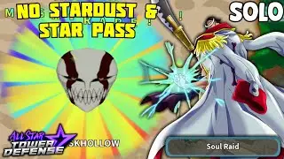 Soloing Soul Raid (No Stardust & Star Pass Units) Ft. White Beard | All Star Tower Defense ROBLOX