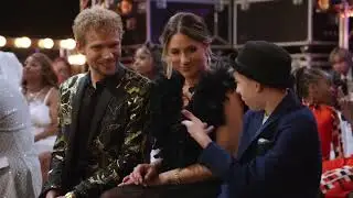 Cillian O'Connor's AGT: Fantasy League pre-performance VT, but it's set to Warriors