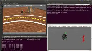 Turtlebot 3 burger - Arm Gripper demo in Gazebo Rviz