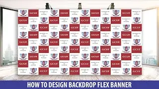 How to Design Backdrop Flex Banner in Coreldraw | Urdu | Sheikh Akhtar