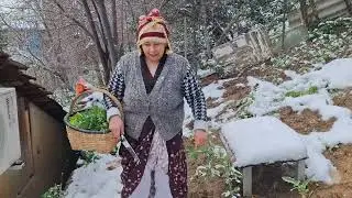 KAR YAĞAR BURAM BURAM ÜŞÜYOR ORAM BURAM 🥵🥶KAR VE PANCAR HELLESİ ÇORBASI MAYALI EKMEK‼️‼️‼️‼️
