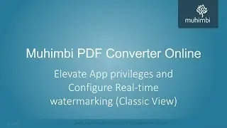 SharePoint real-time Watermarking - Elevate App privileges and Configure