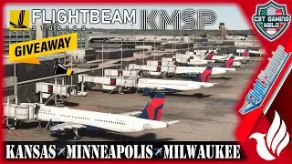MSFS LIVE |🚨FlightBeam Minneapolis GIVEAWAY🚨|  Fenix | Frame Gen | Kansas✈️Minneapolis✈️Milwaukee