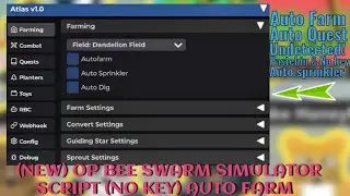(NEW) OP Bee Swarm Simulator Script – Auto Farm, Auto Quest, Auto Sprinkler & More! (No Key + Free)