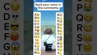 Spell Your Name 😁 #shorts #tiktok #roblox