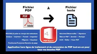 Comment convertir un fichier PDF en fichier texte dans l'exportation PDF sur iPhone et iPad?